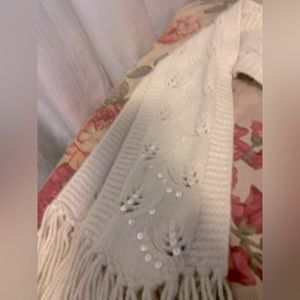 Express scarf rabbit hair Angora with Beautiful sequins